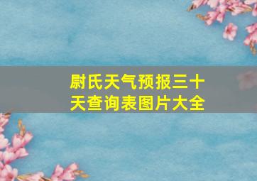 尉氏天气预报三十天查询表图片大全