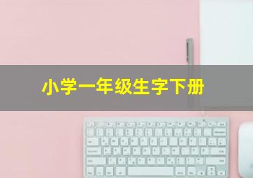 小学一年级生字下册