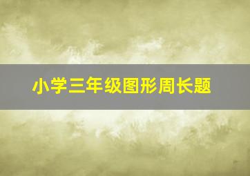 小学三年级图形周长题