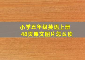 小学五年级英语上册48页课文图片怎么读