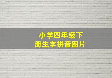 小学四年级下册生字拼音图片