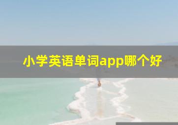 小学英语单词app哪个好