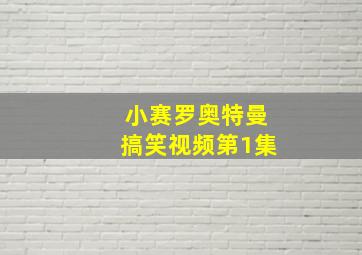 小赛罗奥特曼搞笑视频第1集