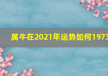 属牛在2021年运势如何1973