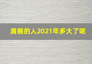 属猴的人2021年多大了呢