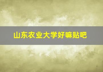 山东农业大学好嘛贴吧