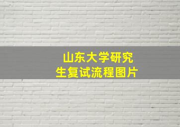 山东大学研究生复试流程图片