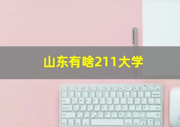 山东有啥211大学