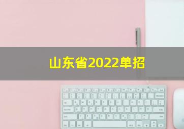 山东省2022单招