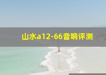 山水a12-66音响评测