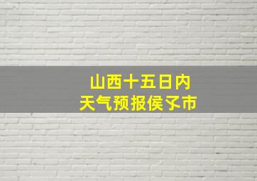 山西十五日内天气预报侯孓市