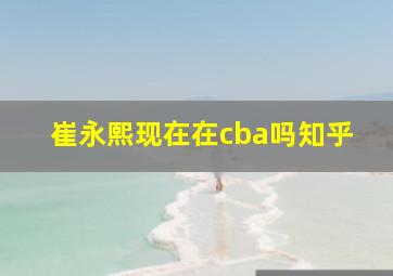 崔永熙现在在cba吗知乎