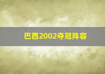 巴西2002夺冠阵容