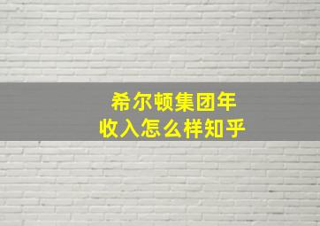 希尔顿集团年收入怎么样知乎