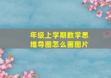 年级上学期数学思维导图怎么画图片