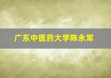 广东中医药大学陈永军