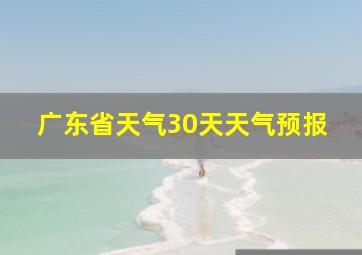 广东省天气30天天气预报