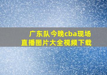 广东队今晚cba现场直播图片大全视频下载