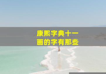 康熙字典十一画的字有那些