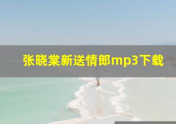 张晓棠新送情郎mp3下载