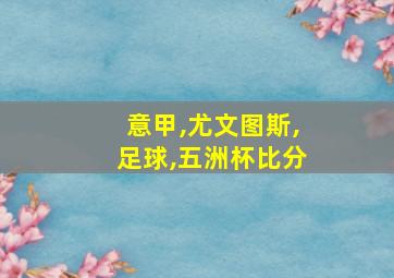 意甲,尤文图斯,足球,五洲杯比分