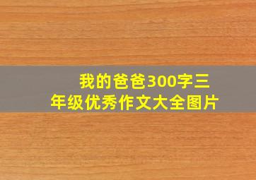 我的爸爸300字三年级优秀作文大全图片