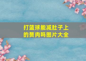 打篮球能减肚子上的赘肉吗图片大全