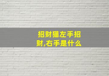 招财猫左手招财,右手是什么