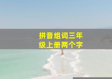 拼音组词三年级上册两个字