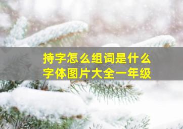 持字怎么组词是什么字体图片大全一年级