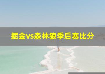 掘金vs森林狼季后赛比分