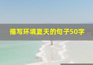 描写环境夏天的句子50字