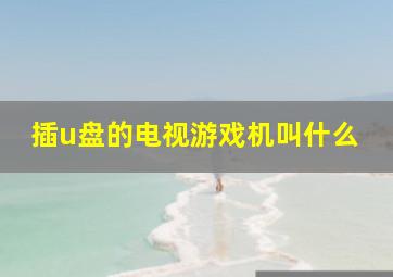 插u盘的电视游戏机叫什么