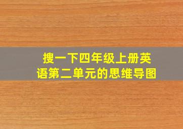 搜一下四年级上册英语第二单元的思维导图