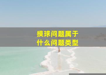 摸球问题属于什么问题类型