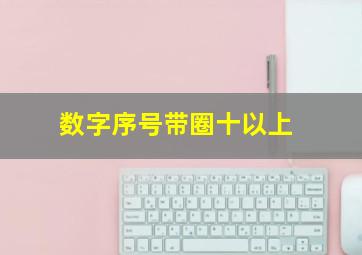 数字序号带圈十以上