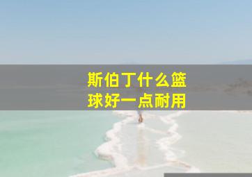 斯伯丁什么篮球好一点耐用