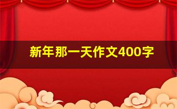 新年那一天作文400字