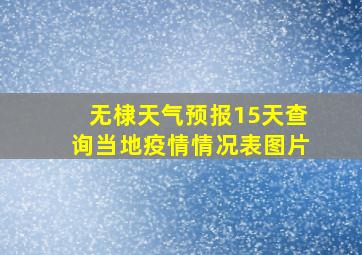 无棣天气预报15天查询当地疫情情况表图片