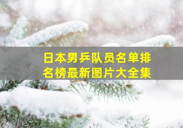 日本男乒队员名单排名榜最新图片大全集