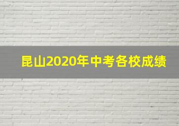 昆山2020年中考各校成绩