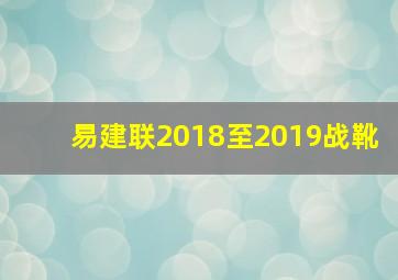 易建联2018至2019战靴