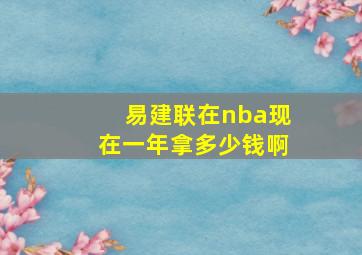 易建联在nba现在一年拿多少钱啊