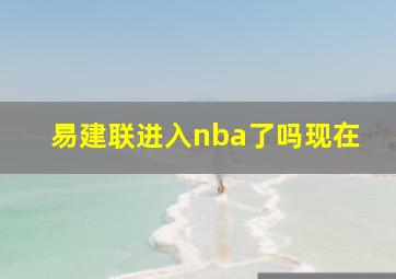 易建联进入nba了吗现在