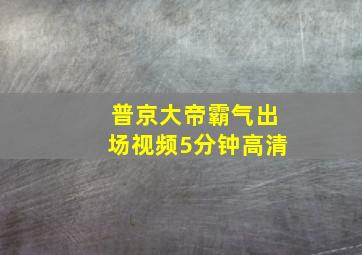 普京大帝霸气出场视频5分钟高清