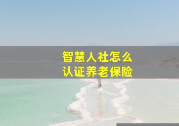 智慧人社怎么认证养老保险