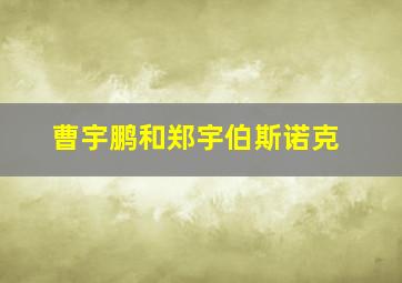 曹宇鹏和郑宇伯斯诺克