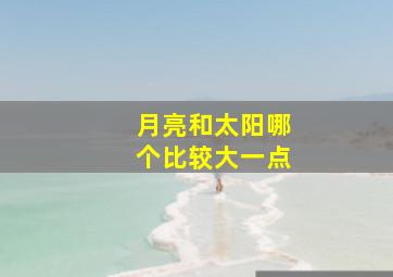 月亮和太阳哪个比较大一点