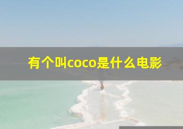 有个叫coco是什么电影