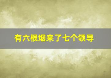 有六根烟来了七个领导